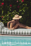 Seagrass Stripe Luxe Lie-on Lounger Float