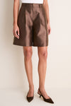 Espresso Taffeta Zola Bermuda Shorts