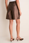 Espresso Taffeta Zola Bermuda Shorts
