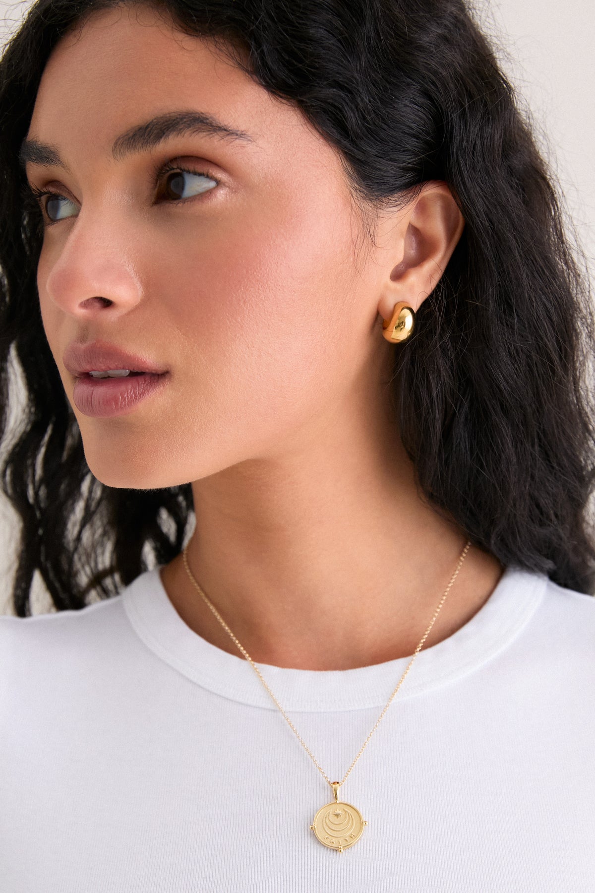 FAITH Petite Embellished Coin