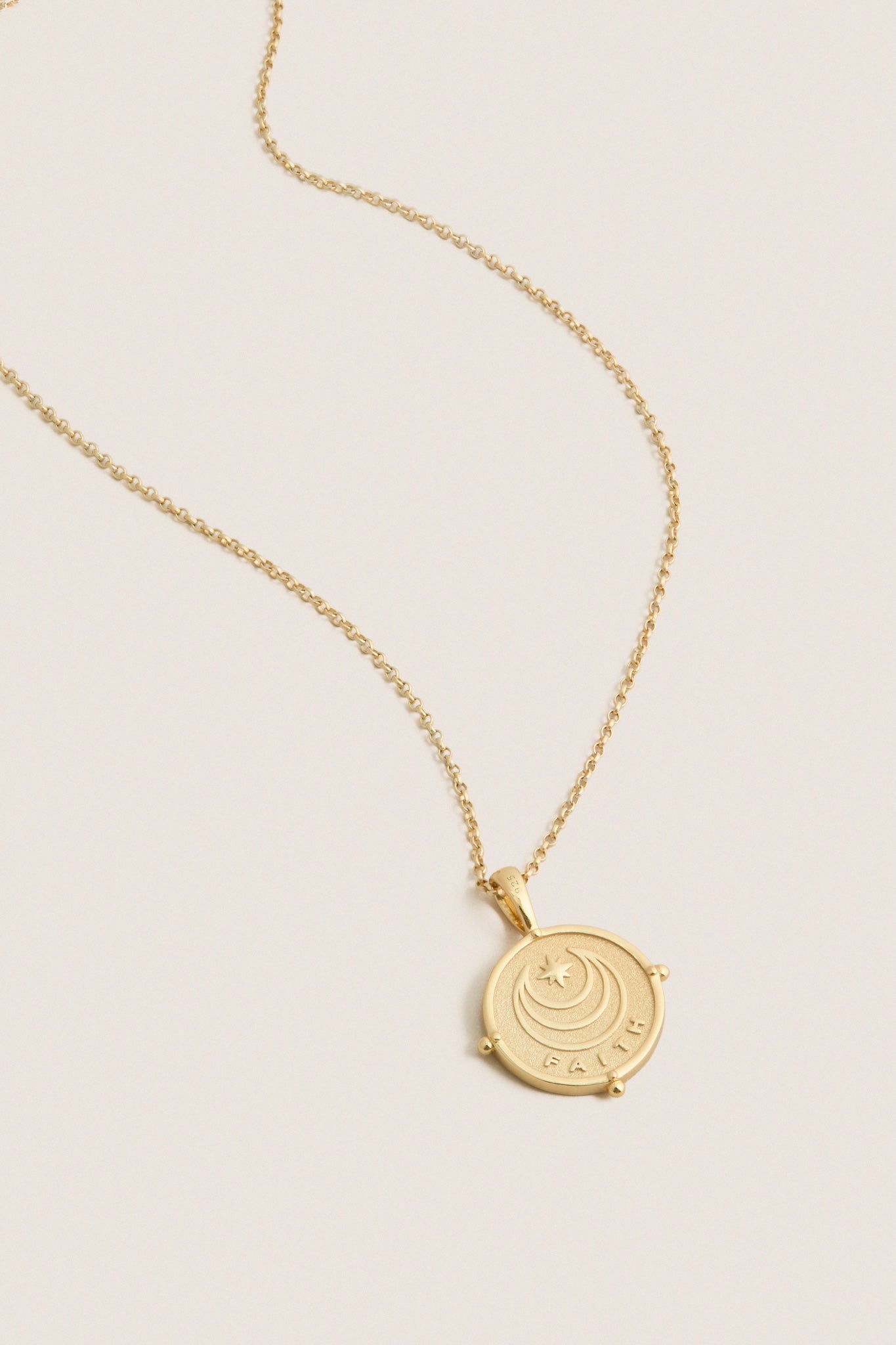 FAITH Petite Embellished Coin