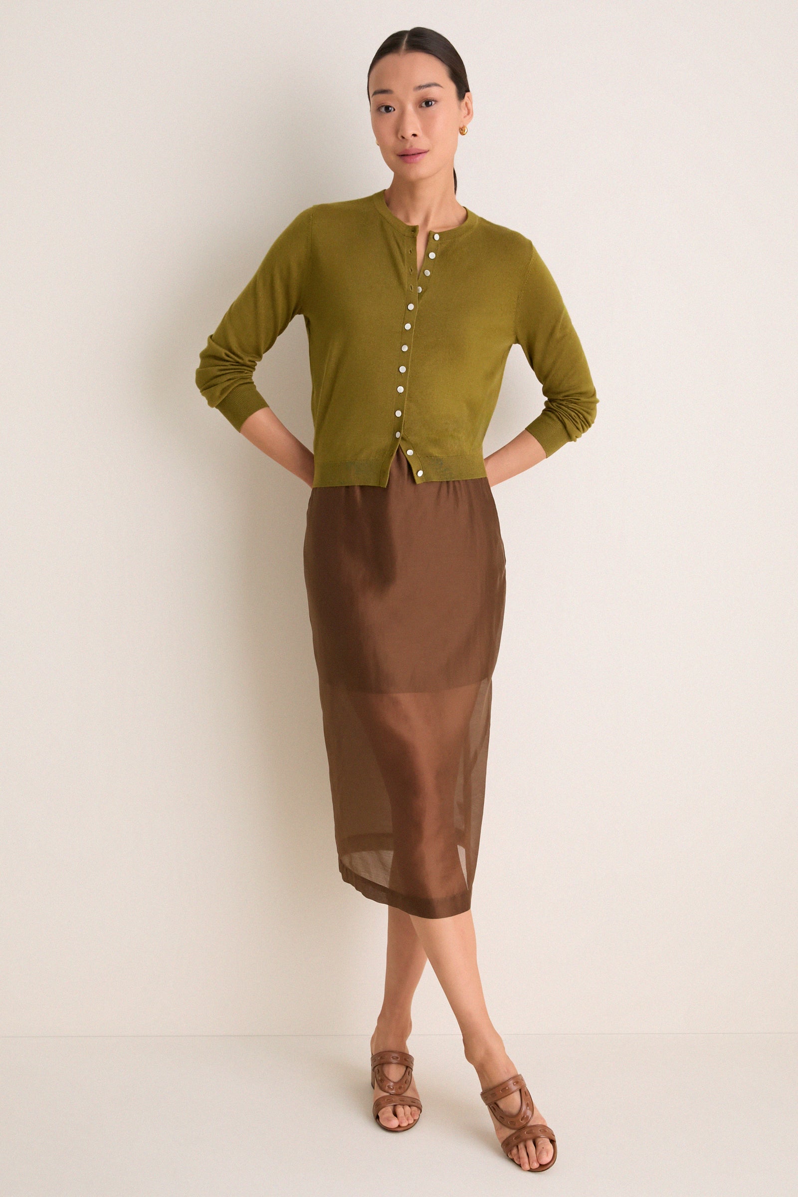 Cyprus Cashmere Silk Spencer Cardigan