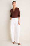Mahogany Cashmere Silk Spencer Cardigan