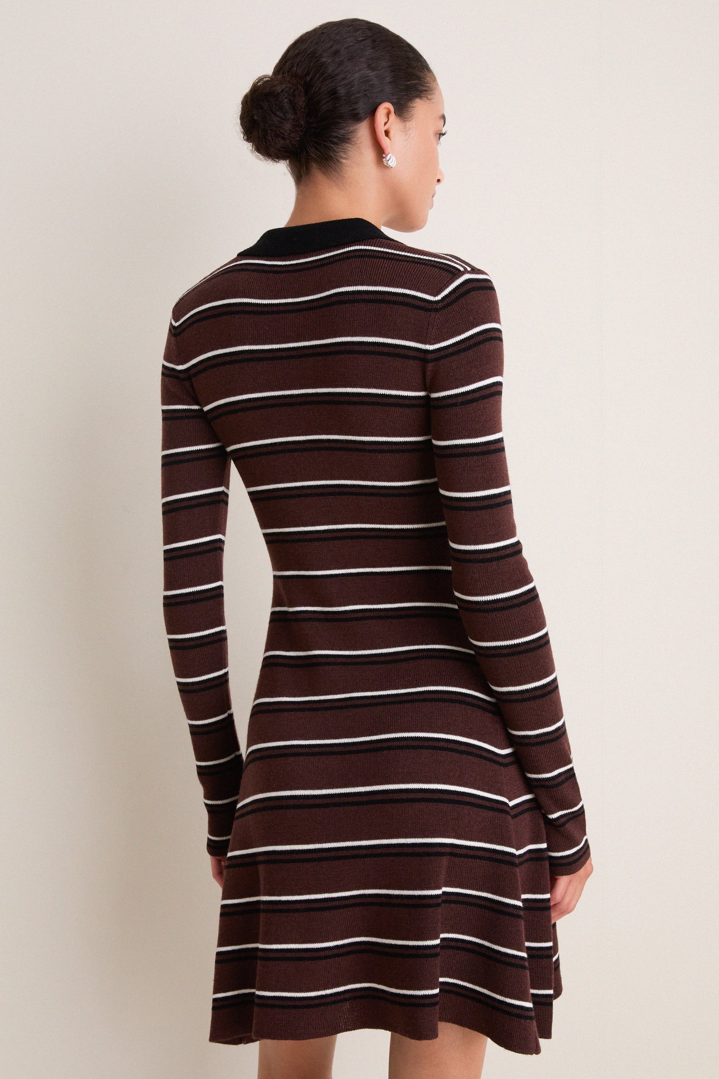 Multicolour Mini Ribbed Merino Dress