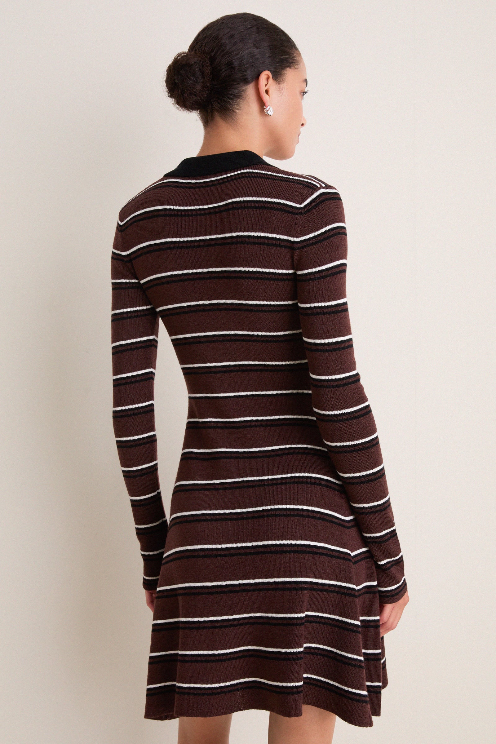 Multicolour Mini Ribbed Merino Dress