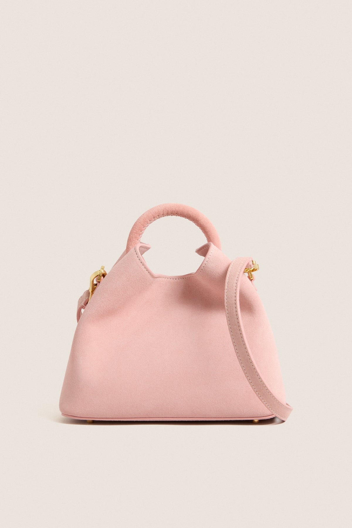 Pink Suede Baozi Bag