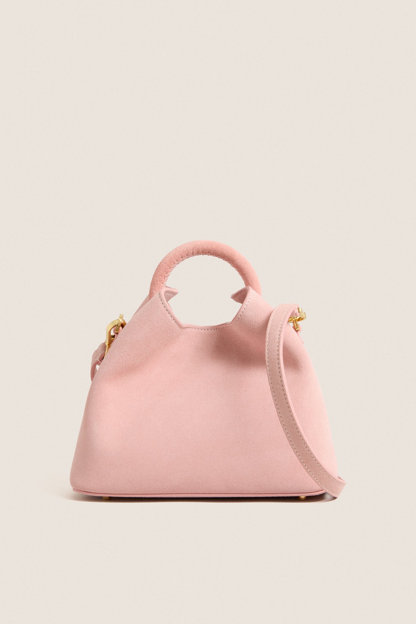 Pink Suede Baozi Bag