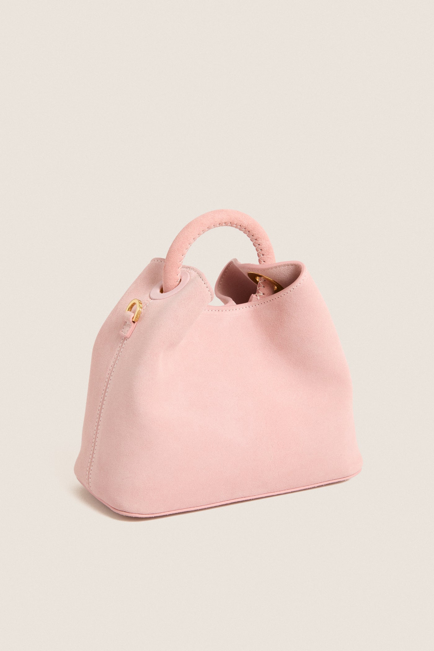 Pink Suede Baozi Bag
