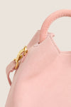 Pink Suede Baozi Bag