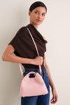 Pink Suede Baozi Bag