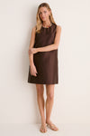 Chocolate Dupioni Marlowe Dress