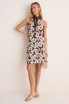 Cafe Scroll Embroidered Jagger Mini Dress