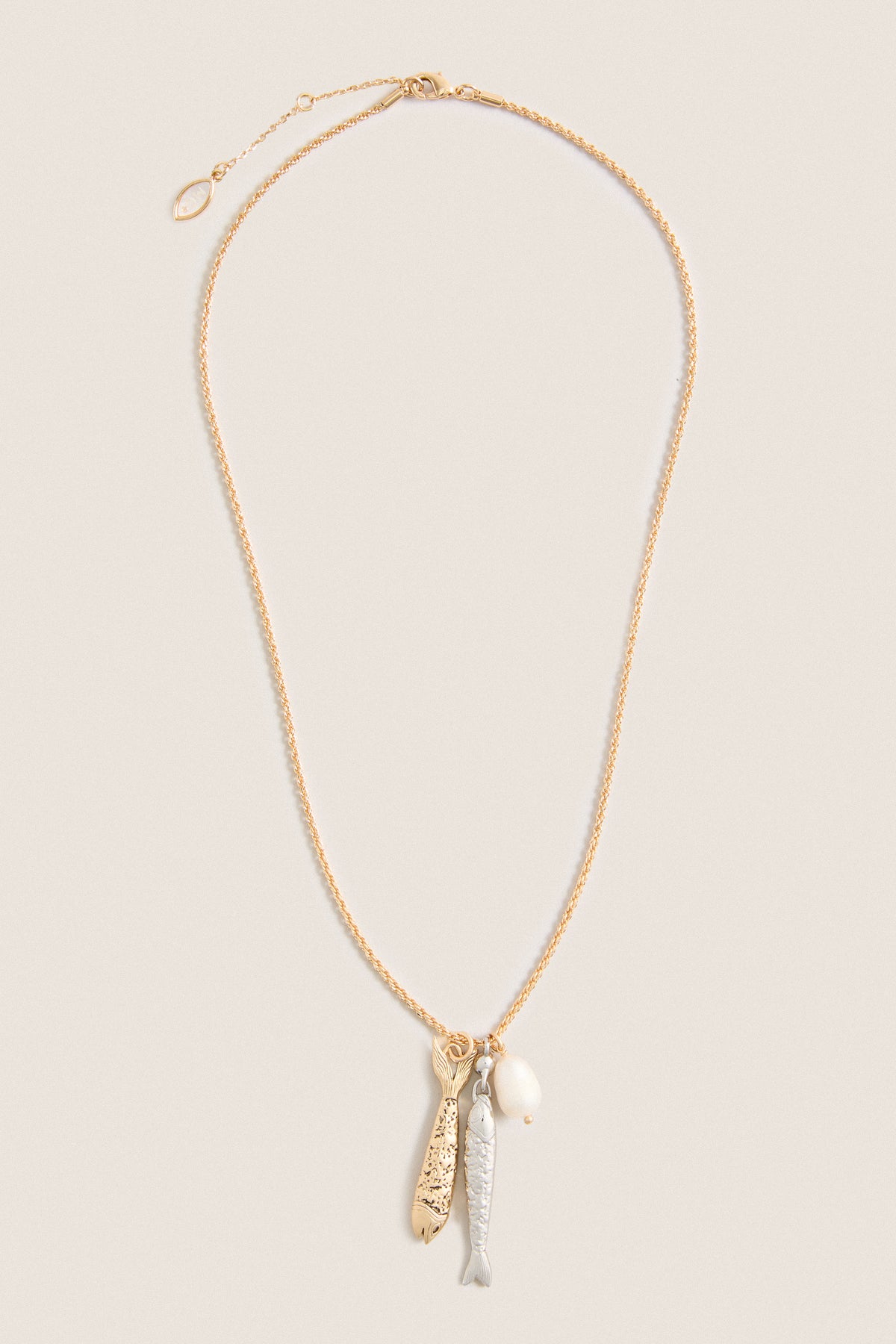 Gold and Silver Sardina Necklace
