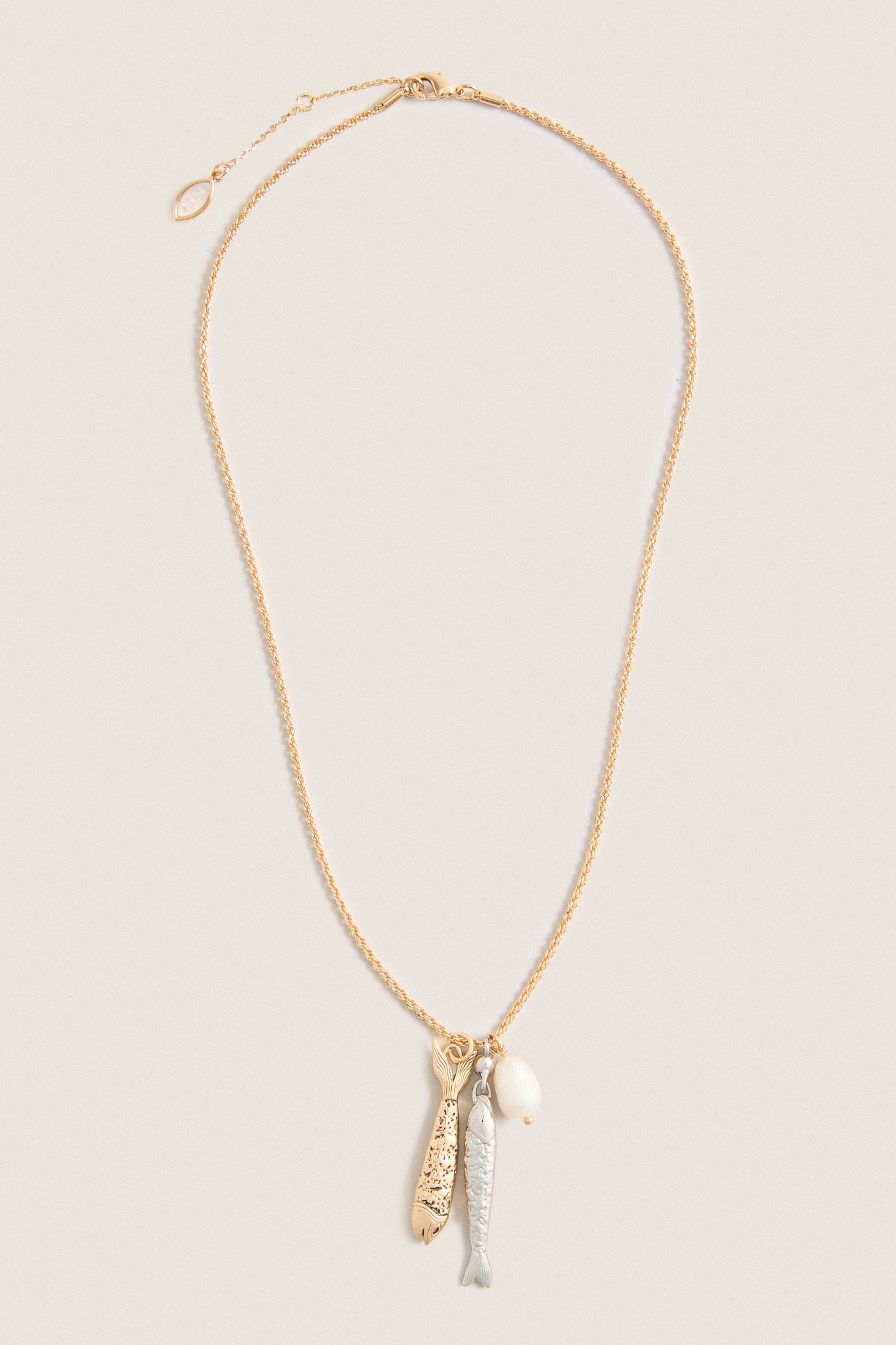 Gold and Silver Sardina Necklace
