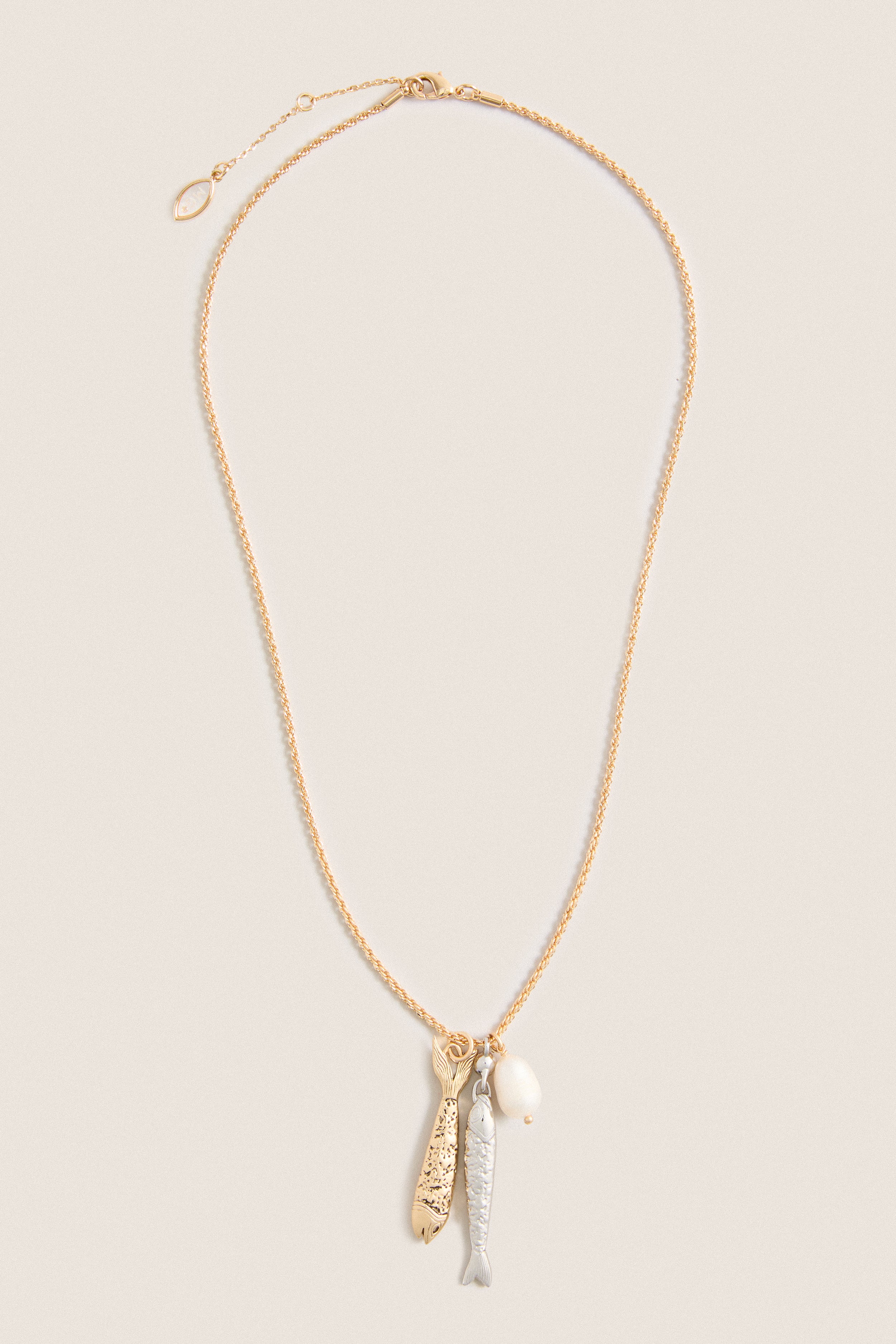 Gold and Silver Sardina Necklace