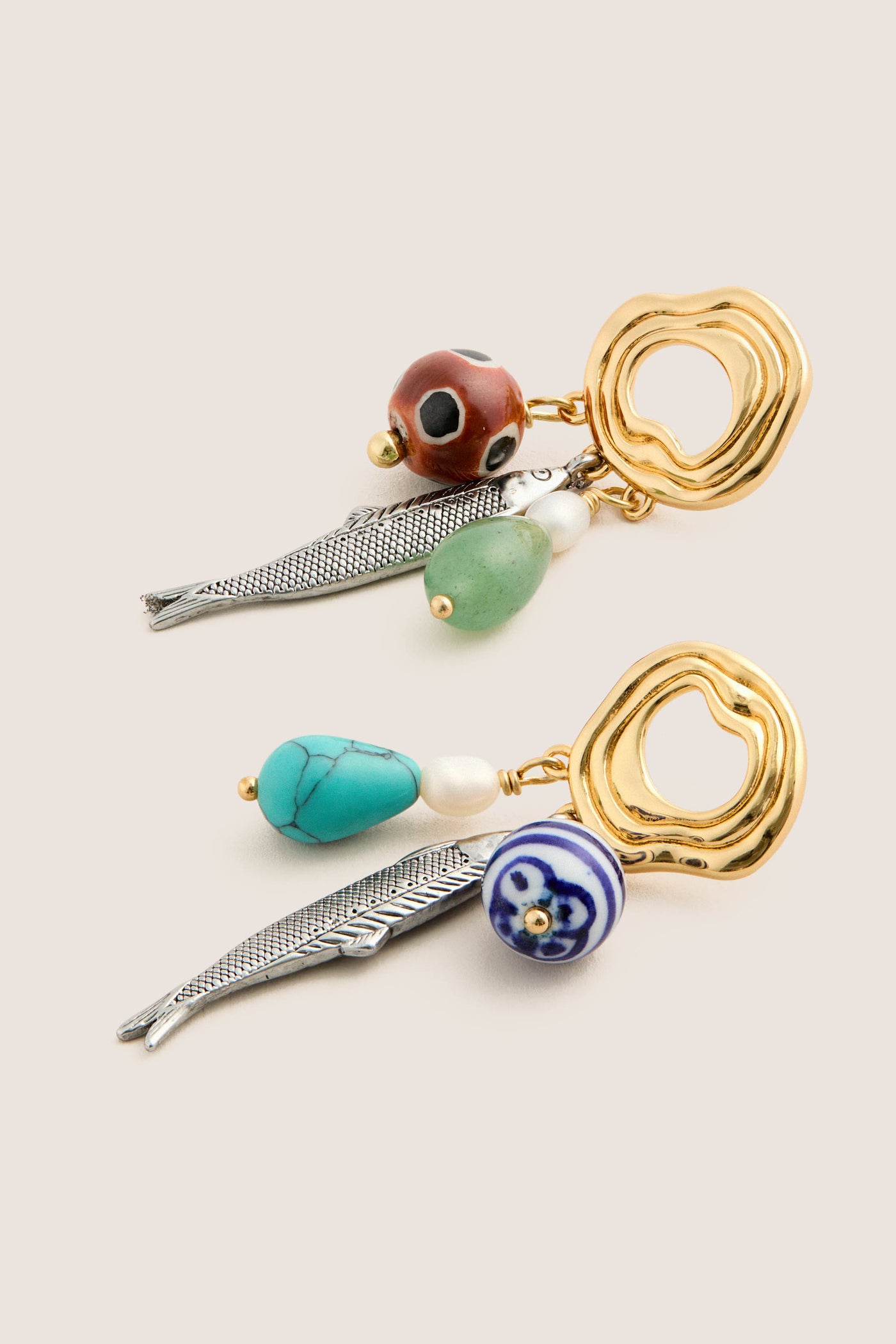 Gold Multi Kai Earrings