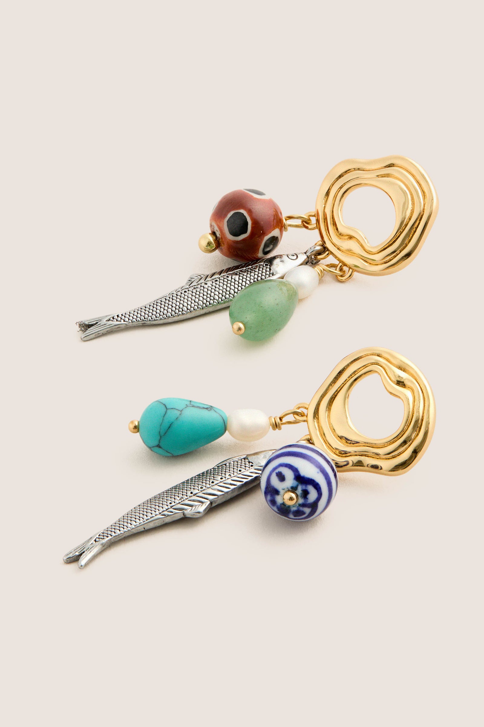 Gold Multi Kai Earrings