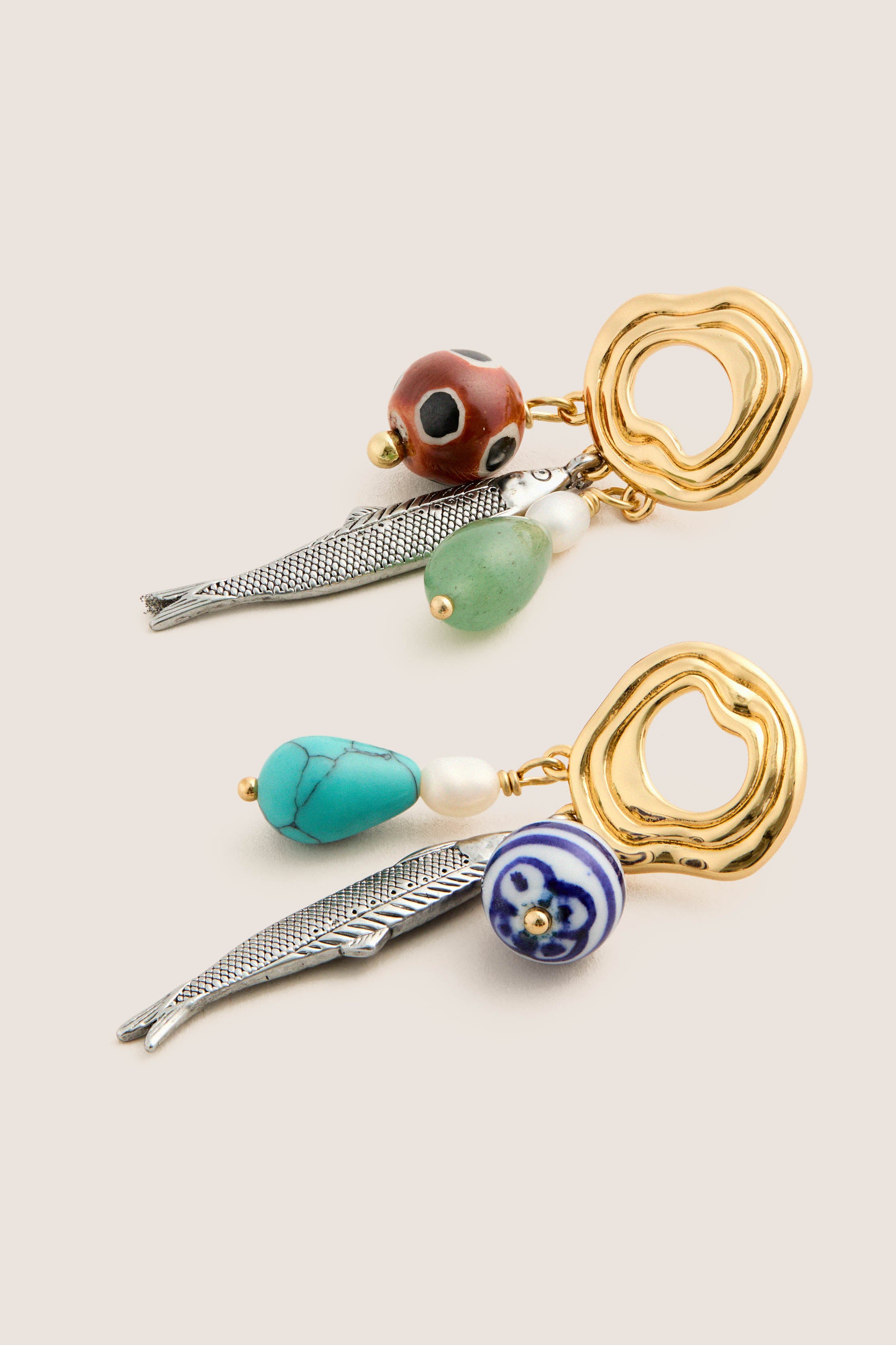 Gold Multi Kai Earrings