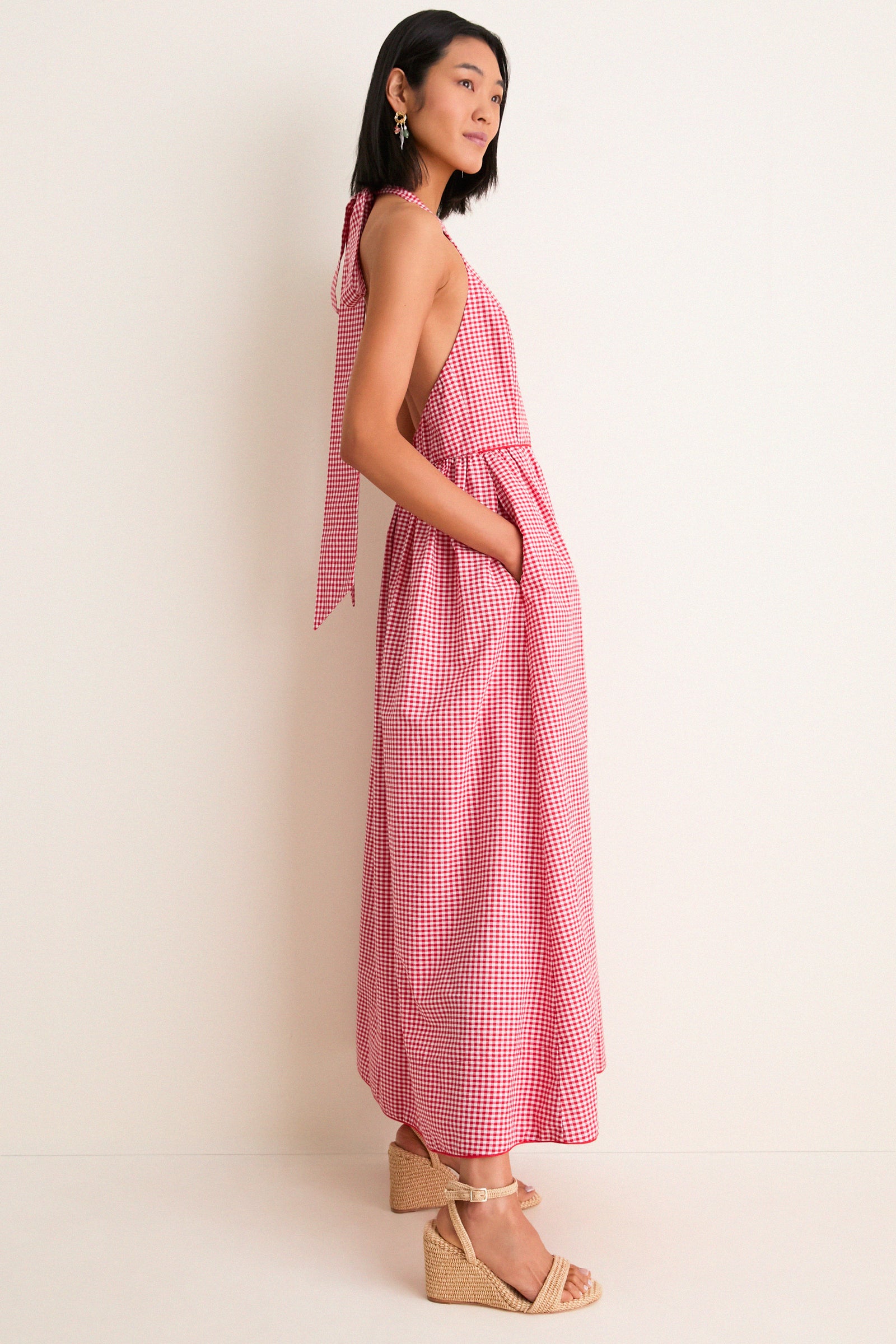 Red Gingham Marcie Dress