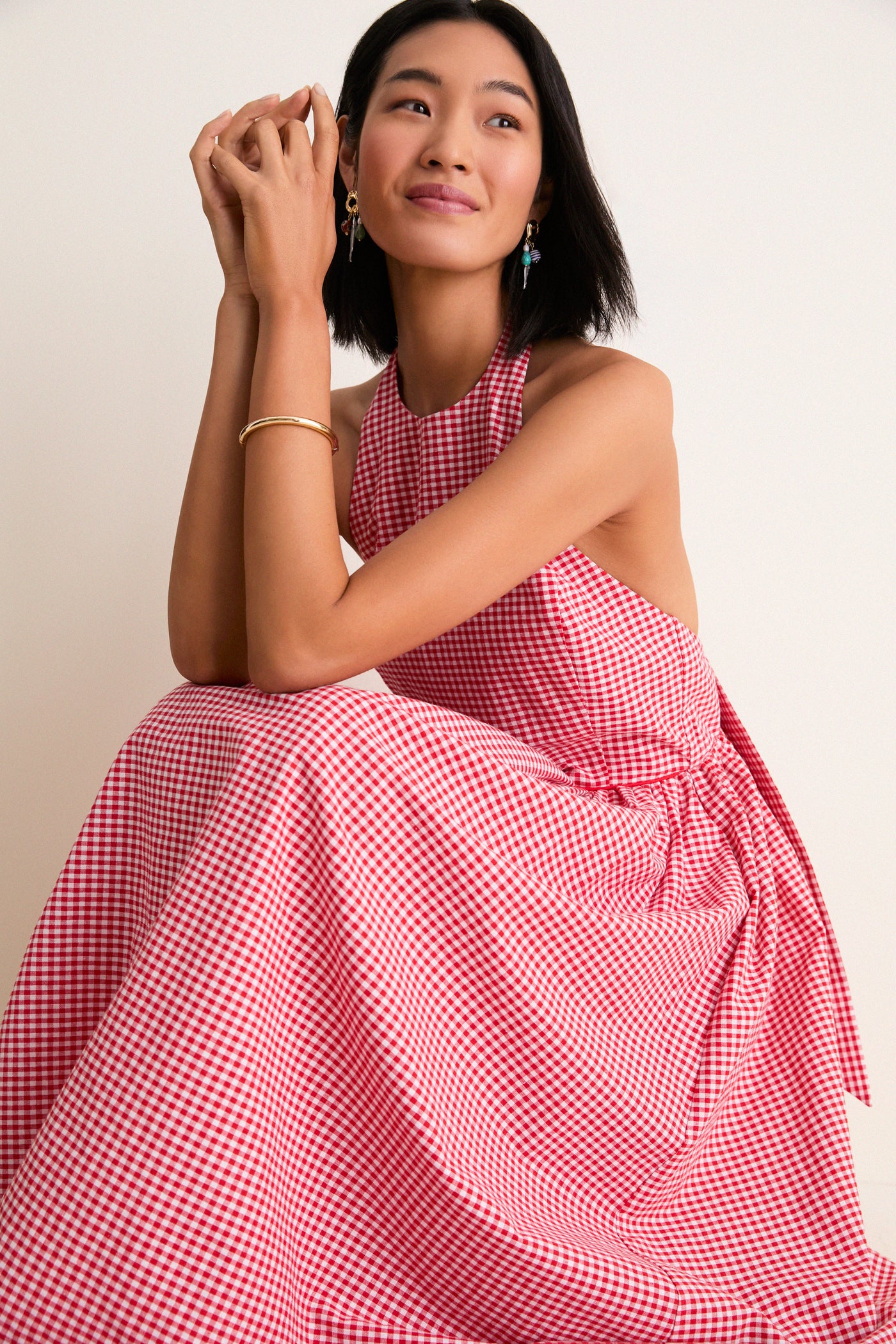 Red Gingham Marcie Dress