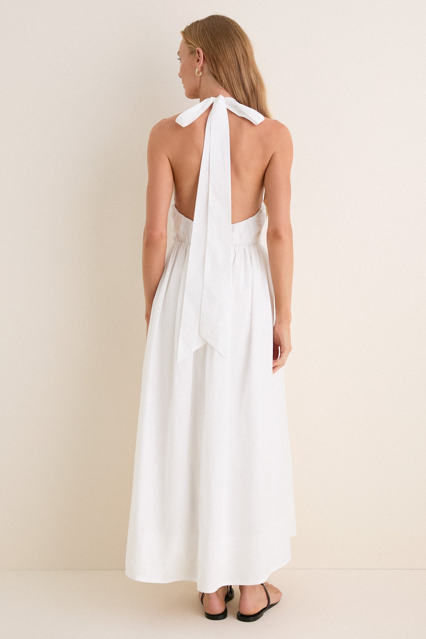 white halter marcie dress Women's Marilyn Moment Halter Mini Dress in Off White