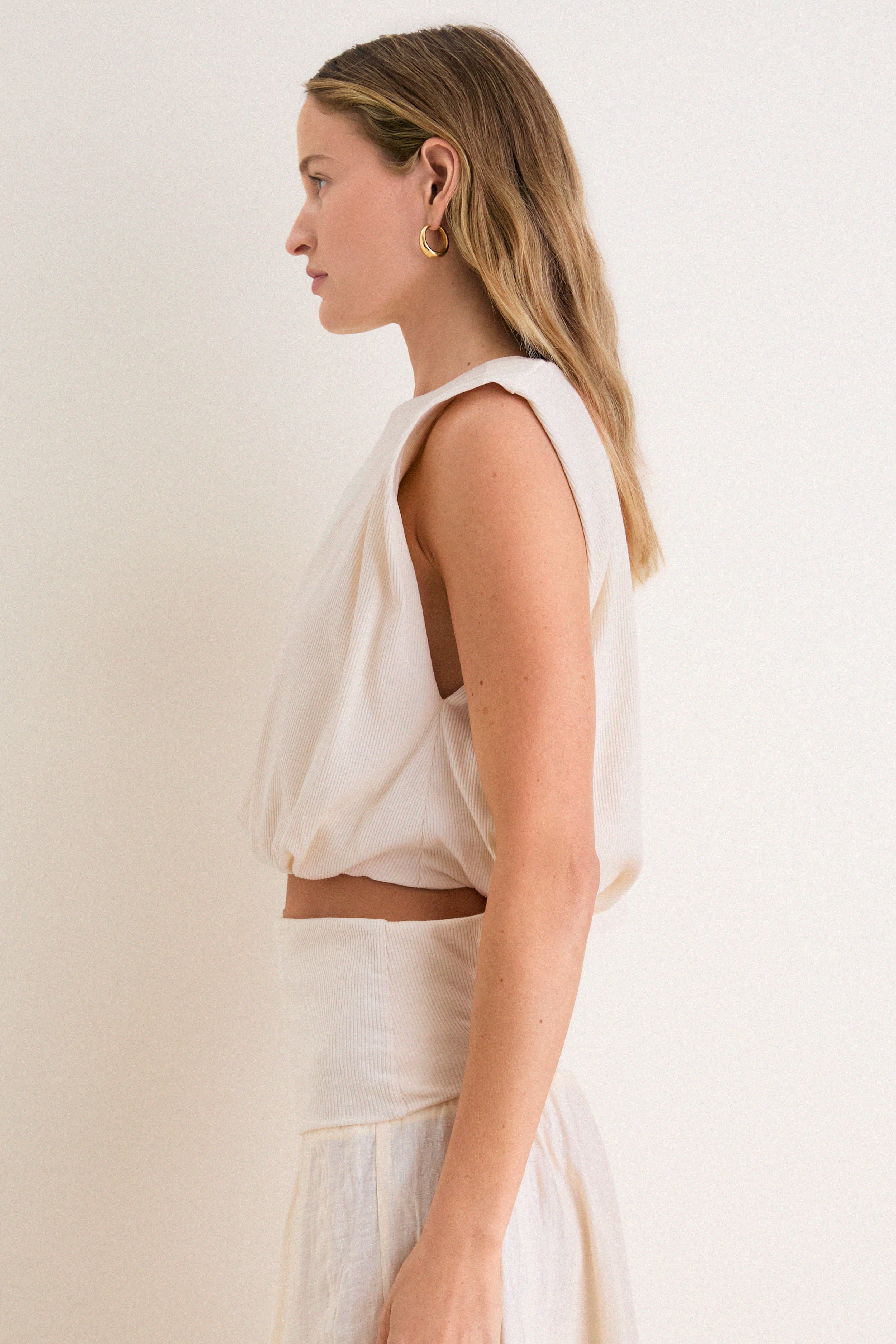 Ecru Muraya T-Shirt | Johanna Ortiz
