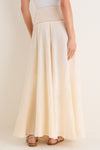Ecru Light and Sound Ankle Skirt