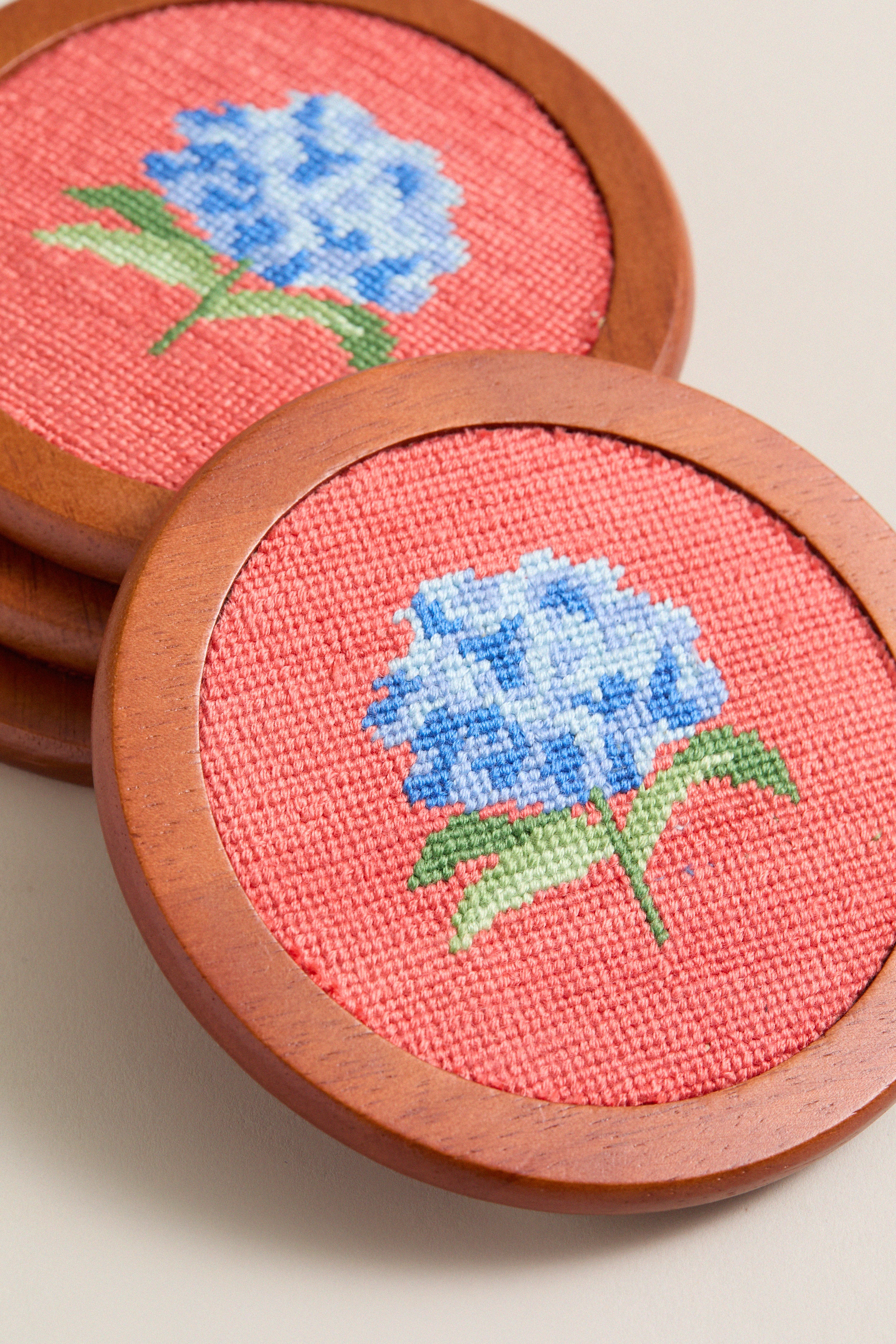 Nantucket Red Hydrangea Coasters