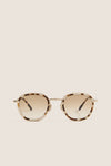 White Tortoise Prince Tate Sunglasses