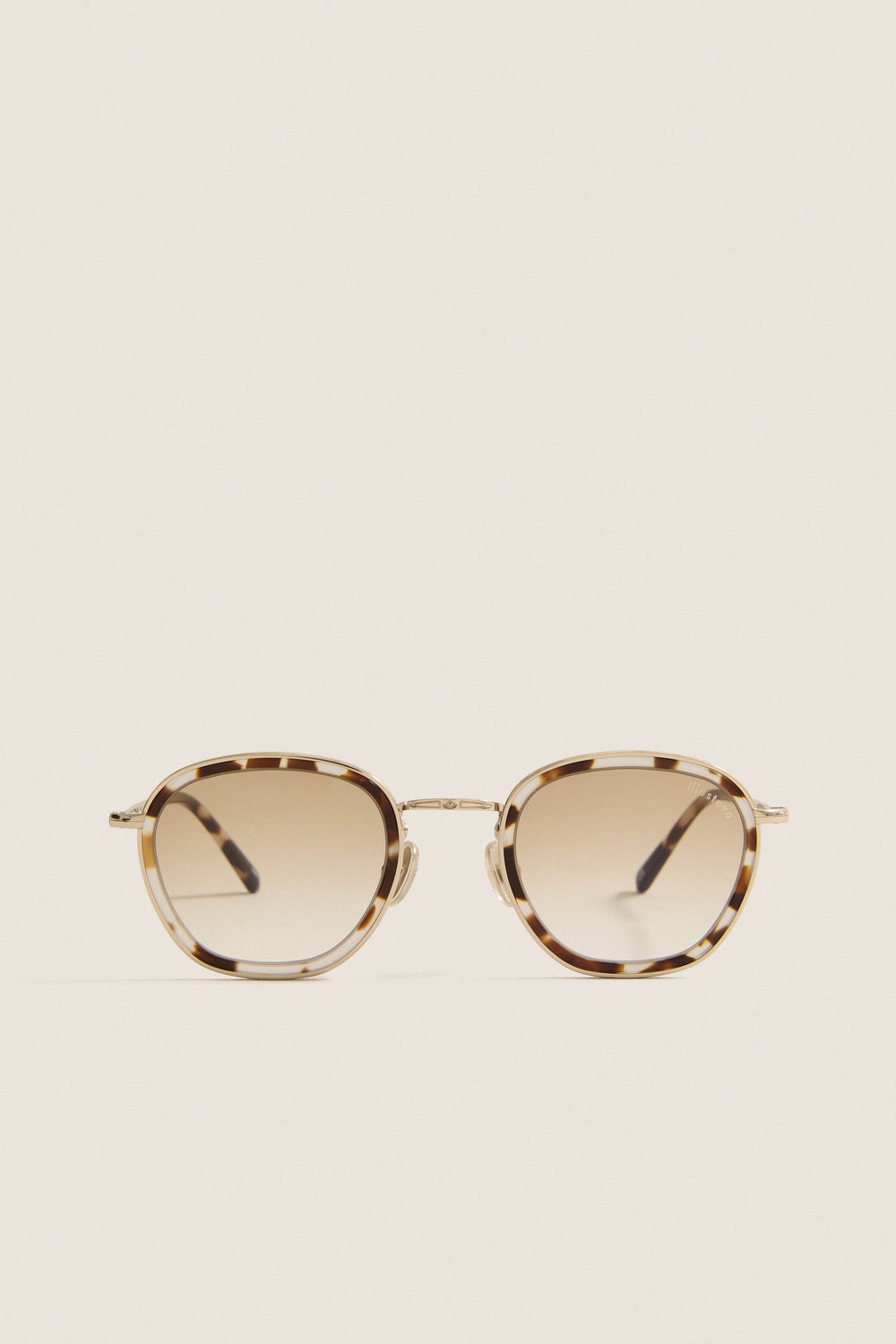 White Tortoise Prince Tate Sunglasses