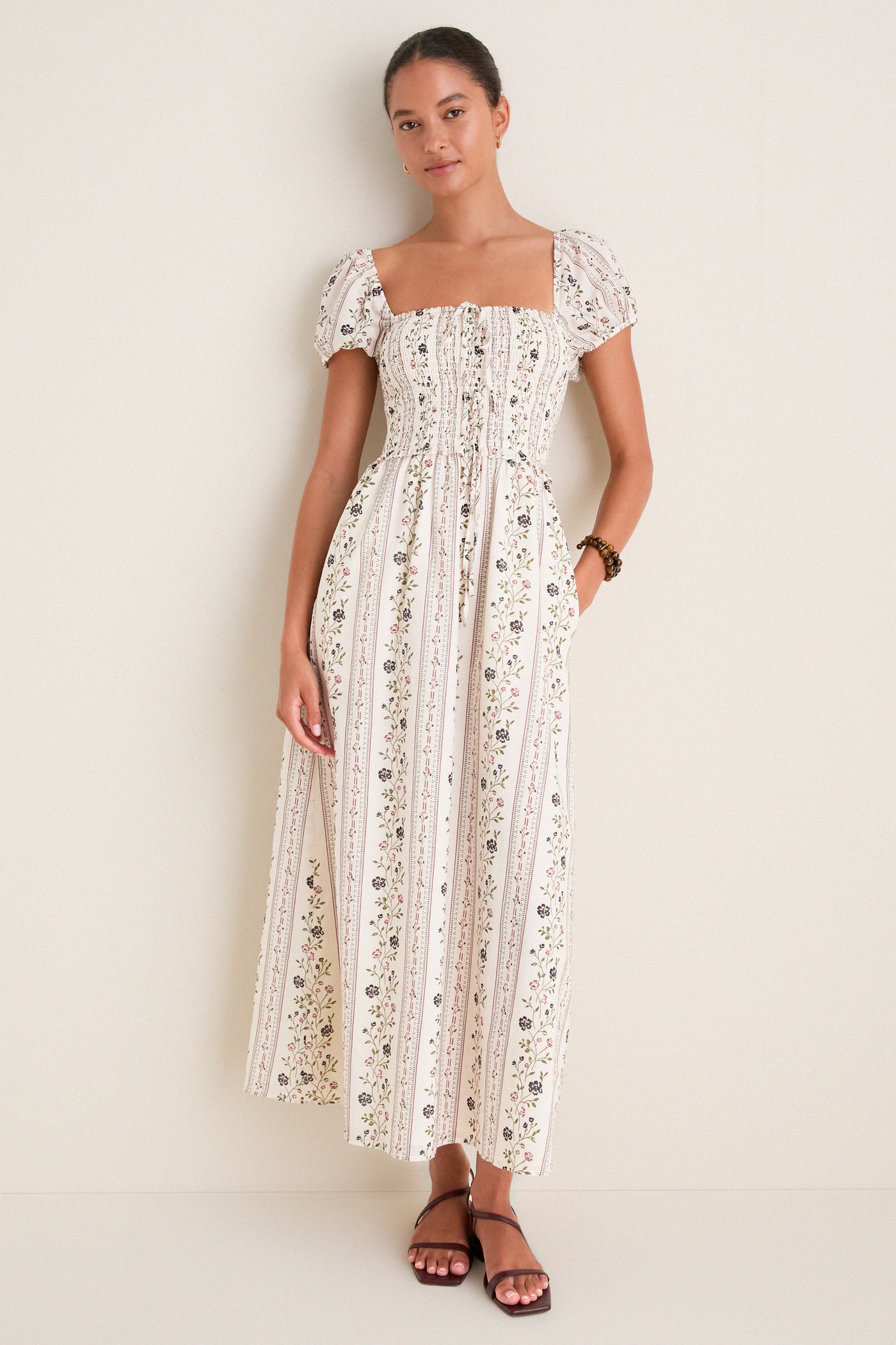 Thyme Floral Aster Nap Dress