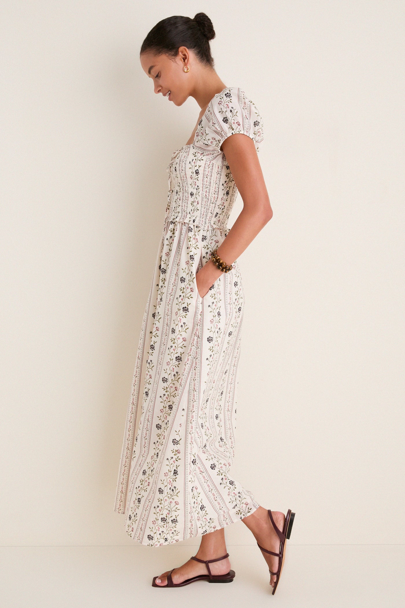 Thyme Floral Aster Nap Dress