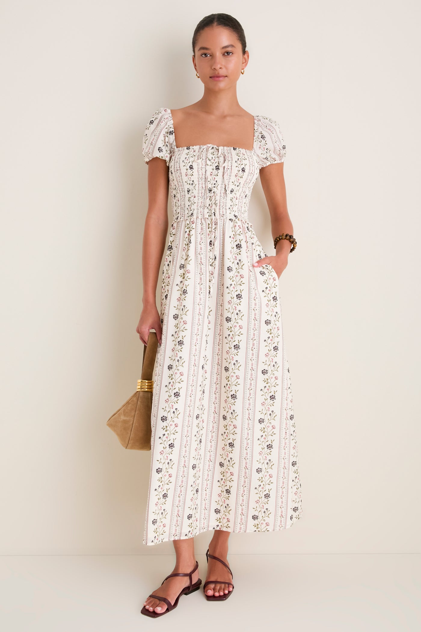 Thyme Floral Aster Nap Dress