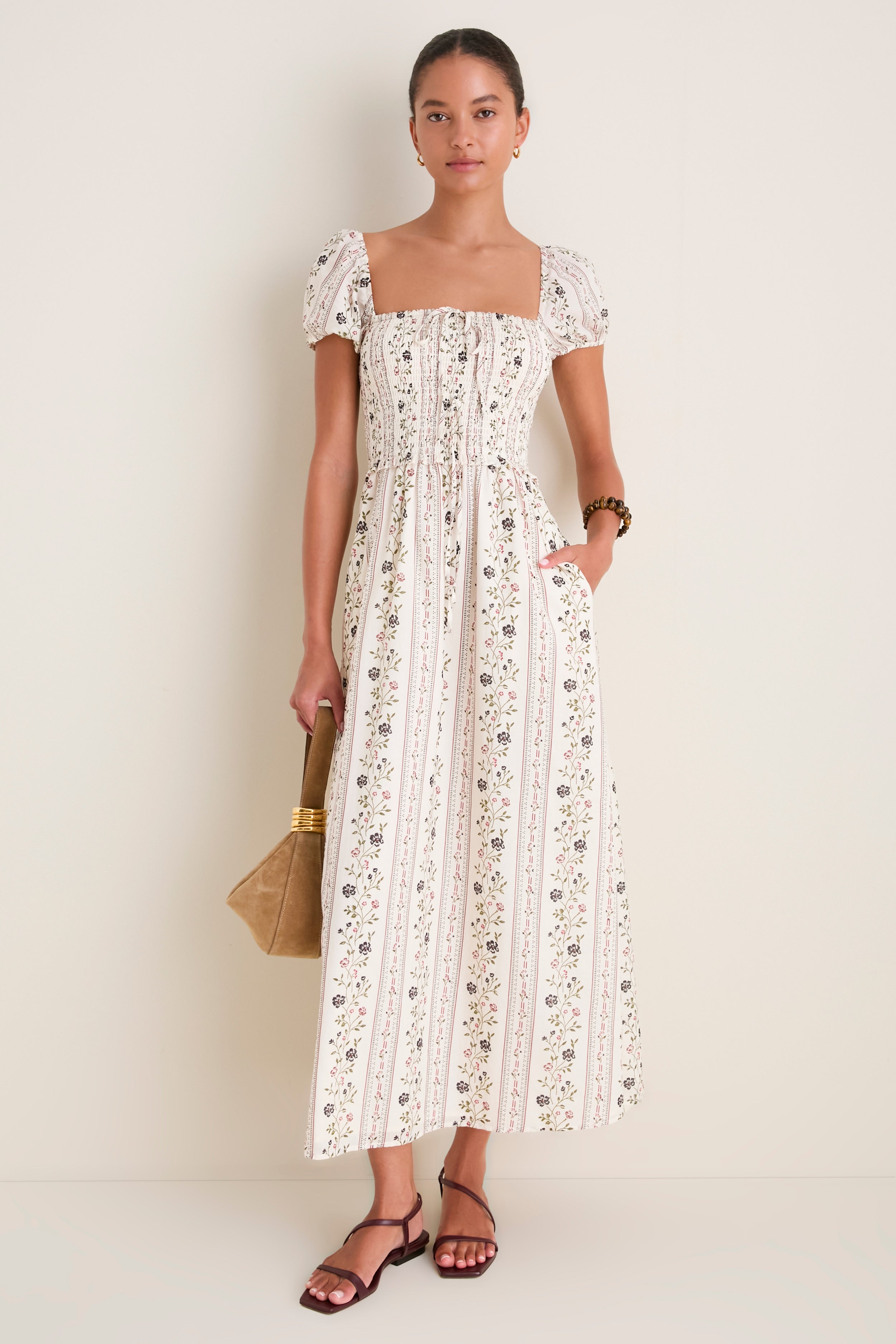 Thyme Floral Aster Nap Dress
