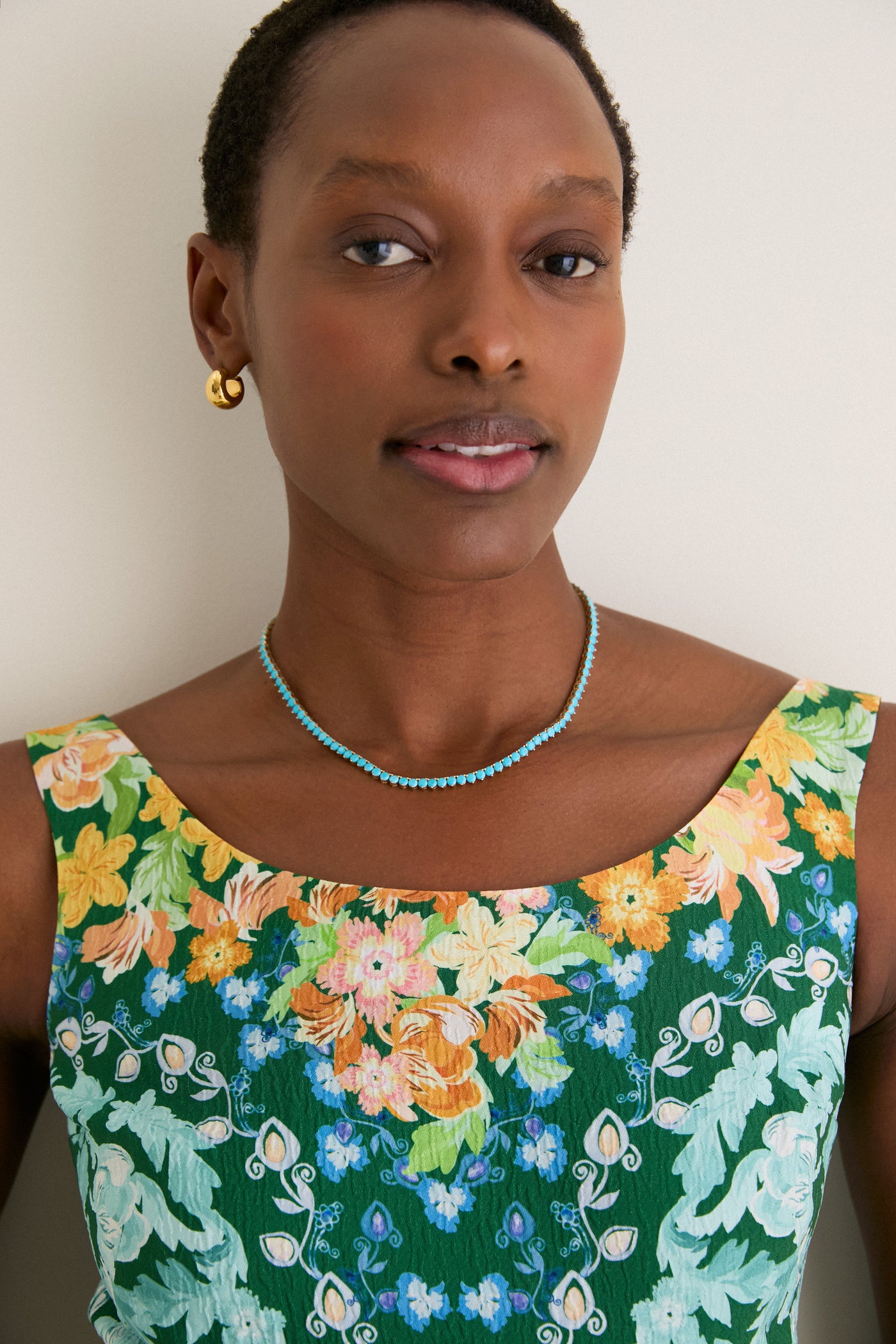 Turquoise Tennis Necklace