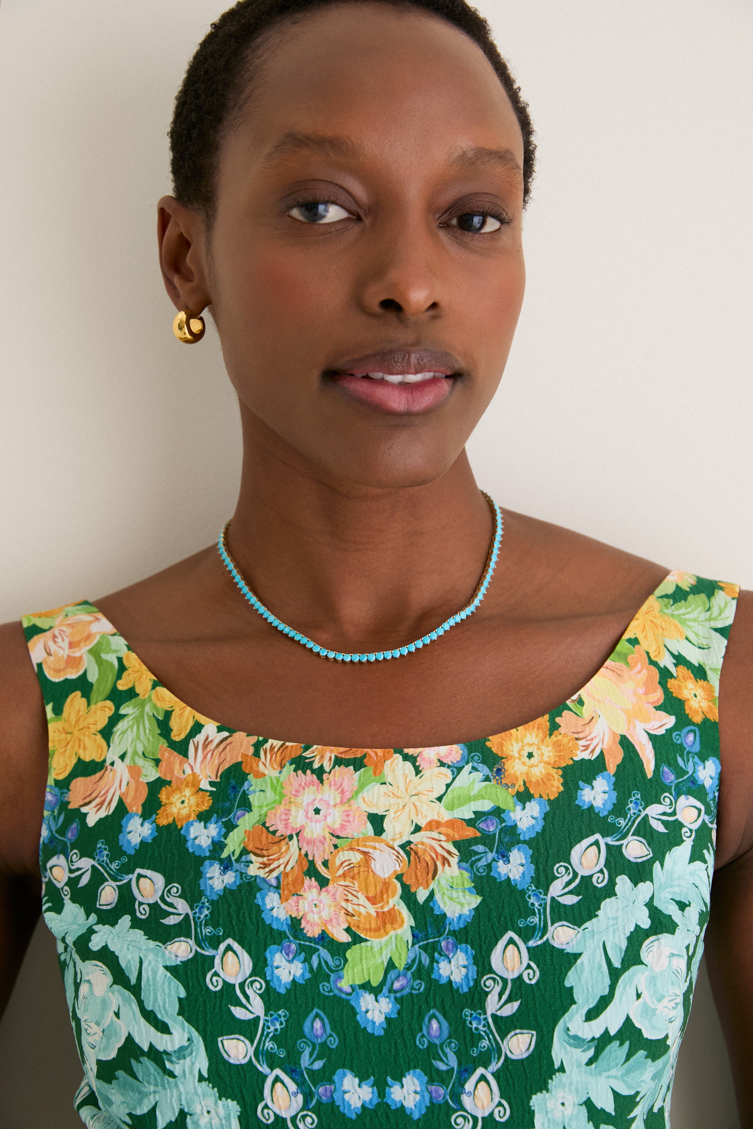 Turquoise Tennis Necklace
