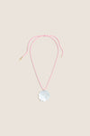 Exclusive Mother of Pearl Daisy Cord Necklace
