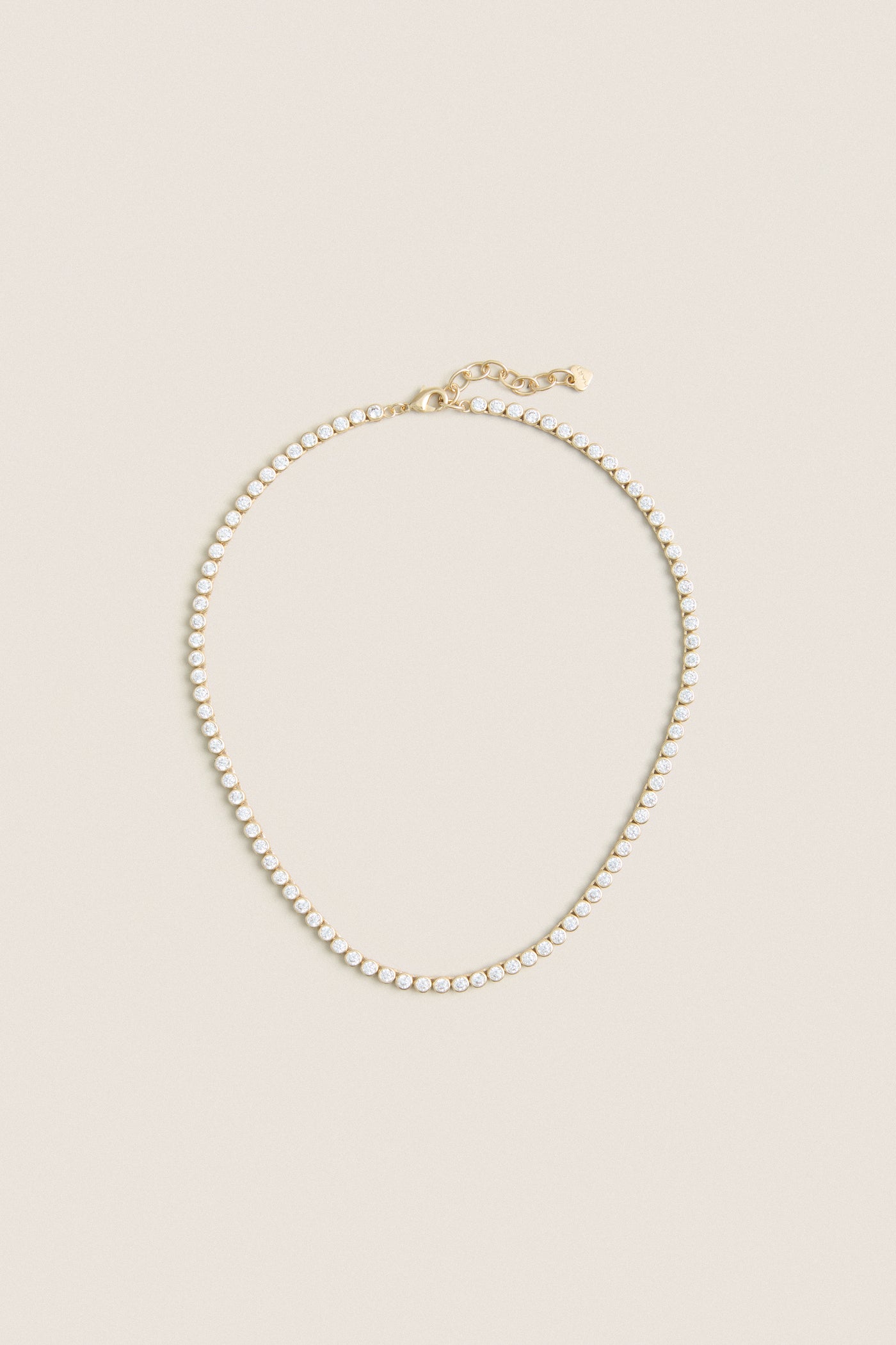 Bezel Tennis Necklace