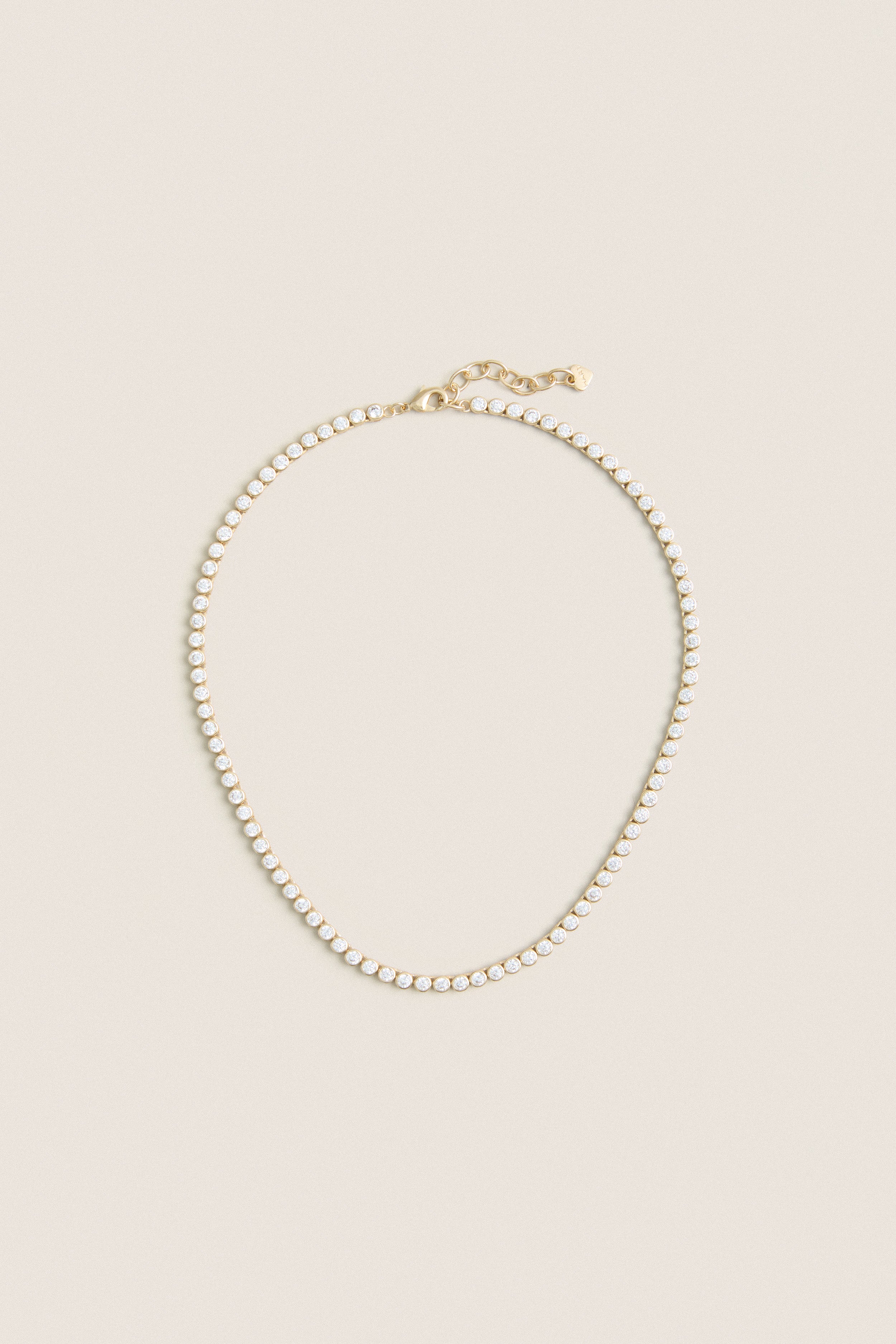 Bezel Tennis Necklace