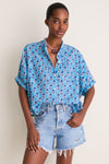 Little Marigolds Danube Organic Mandarin Collar Top