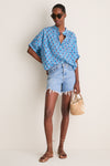 Little Marigolds Danube Organic Mandarin Collar Top