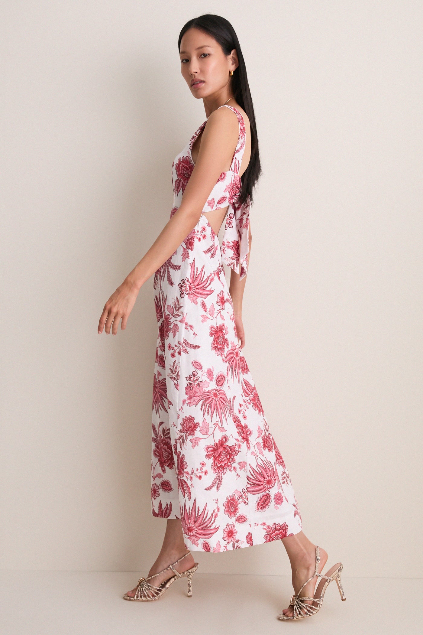 Red Bailey Midi Dress