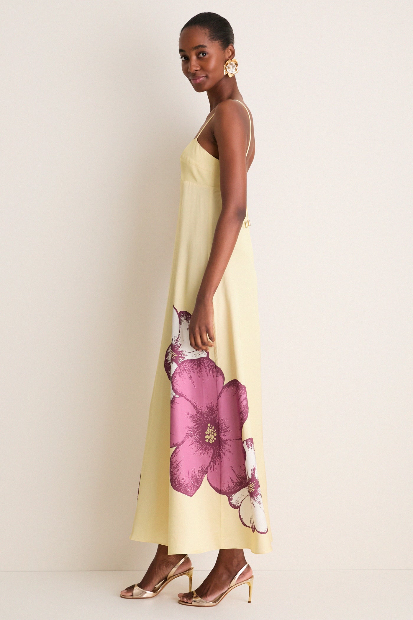 women paros maxi dress pleated gold Butter Paros Maxi Dress