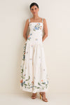 Brisa Embroidered Lima Maxi Dress