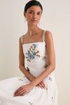 Brisa Embroidered Lima Maxi Dress