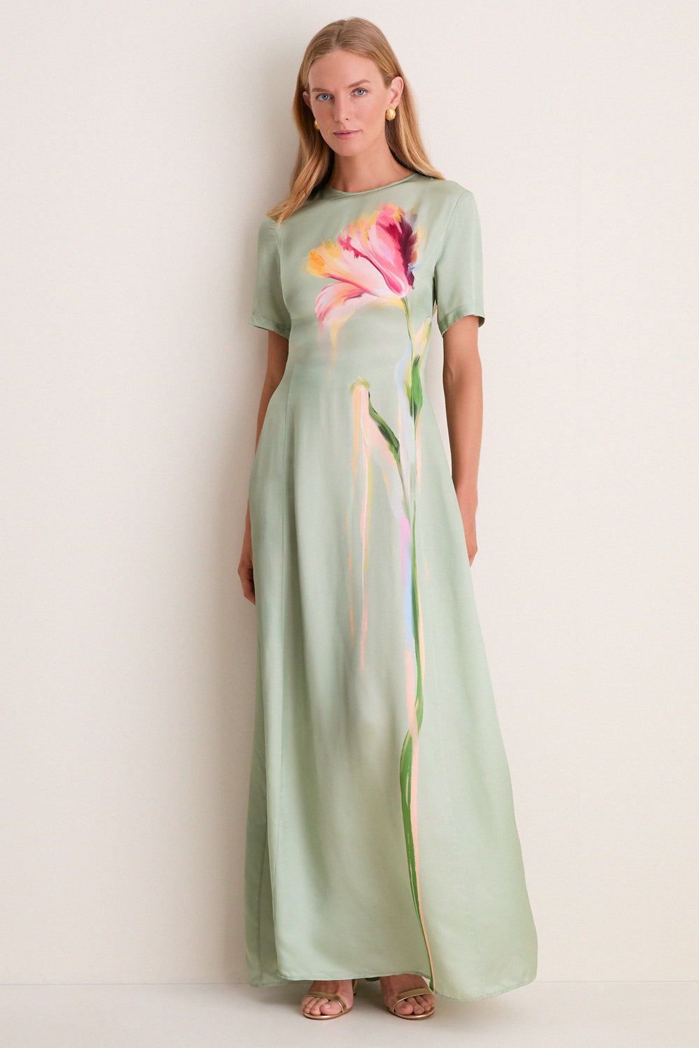 green tulip dress Spring 2022 main image 1