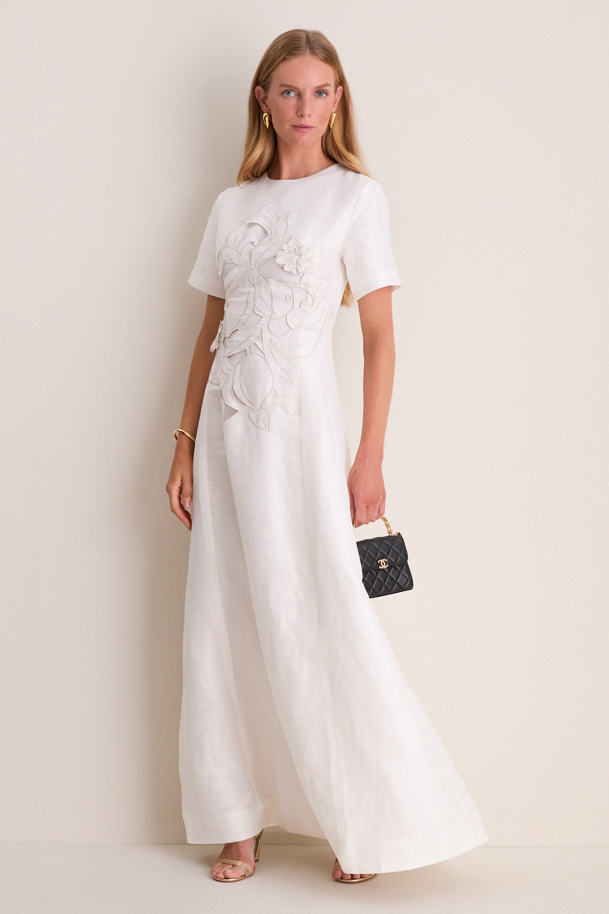 Snow Alice Applique Maxi Dress