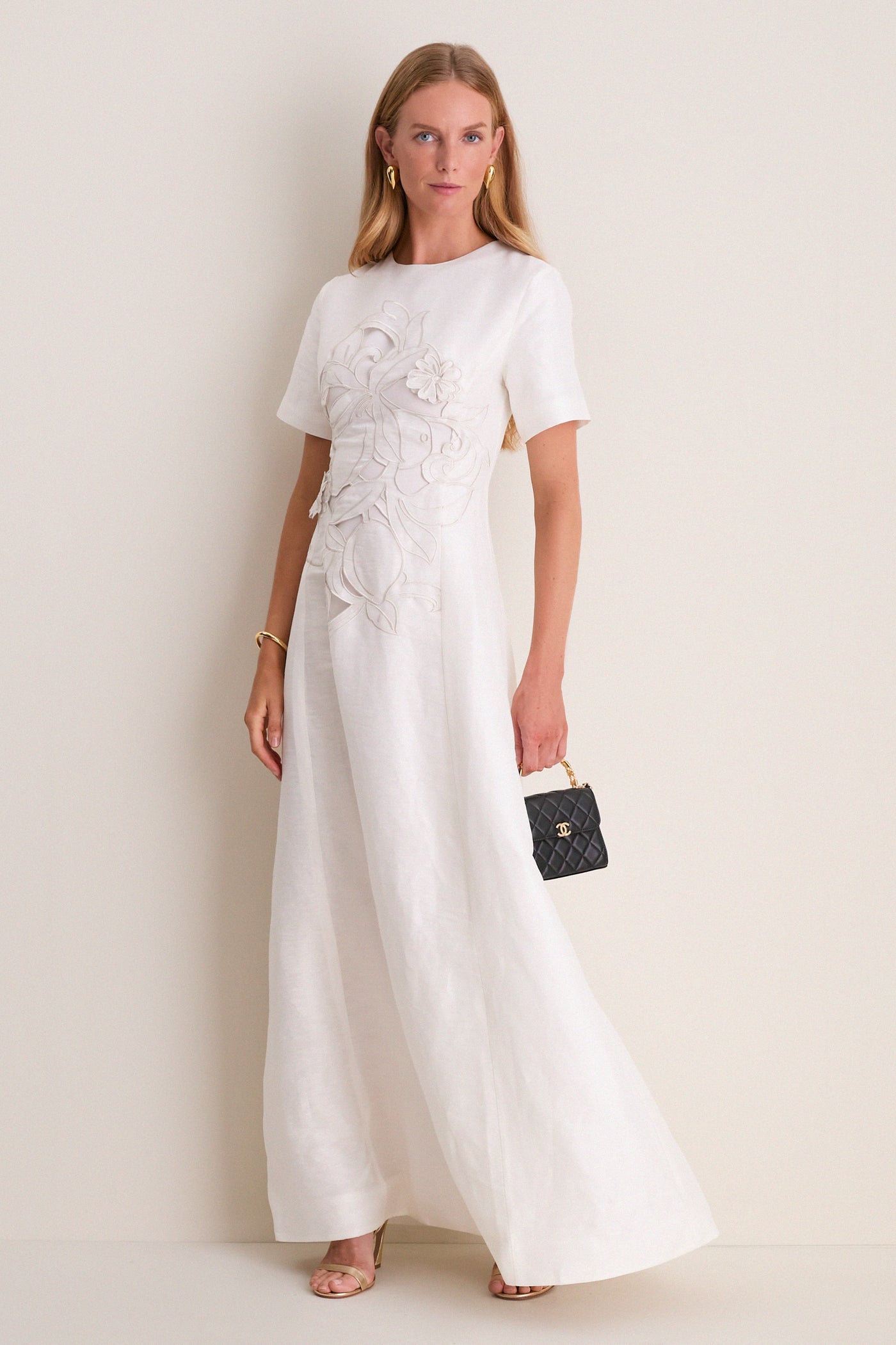 Snow Alice Applique Maxi Dress