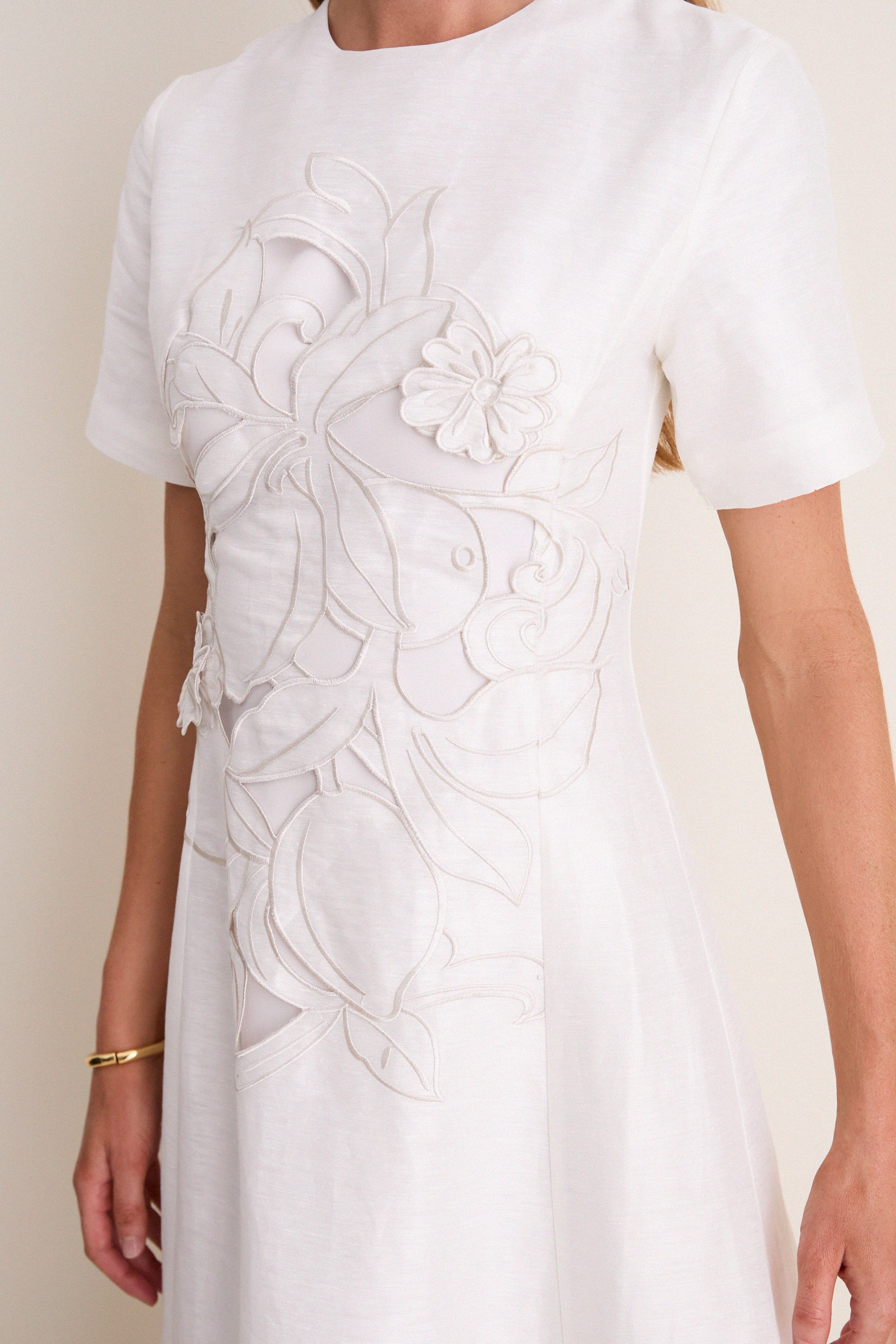 Snow Alice Applique Maxi Dress