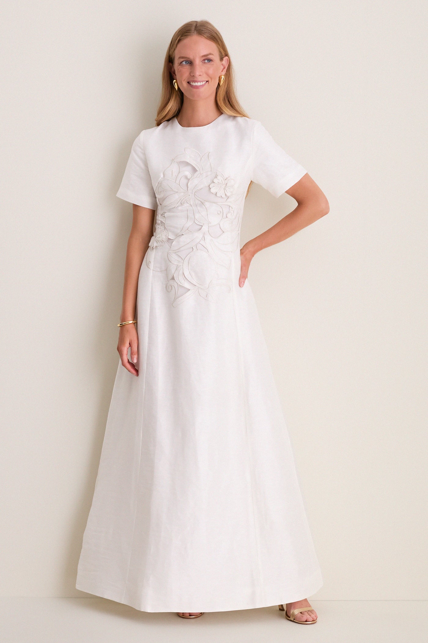 Snow Alice Applique Maxi Dress